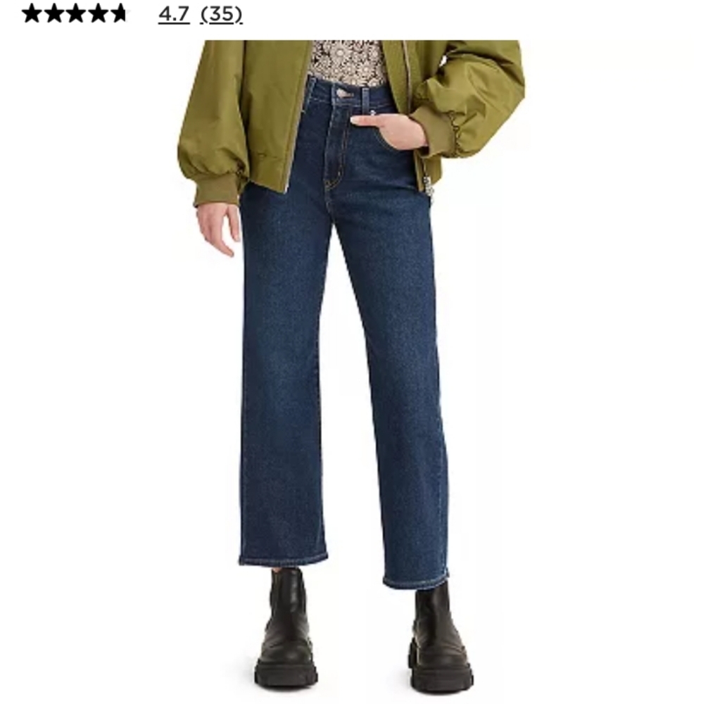 Levi's High Waisted Crop Flare